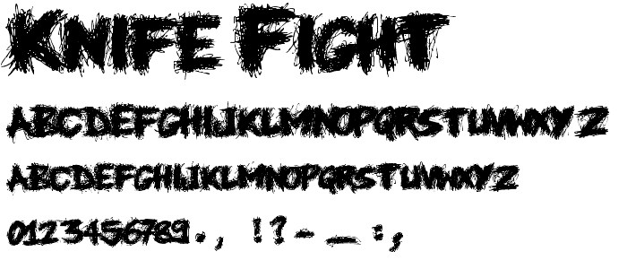 Knife Fight font